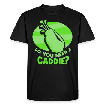 Avez-vous besoin d’un caddie? Caddie Golf Golfen - T-shirt Premium bio Homme - noir - Devant - Nico (187cm)