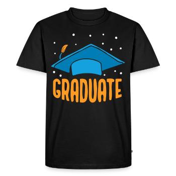 Graduate Graduation Party Graduate Graduate - Men's Premium Organic T-Shirt - black - Front - Nico (187cm)