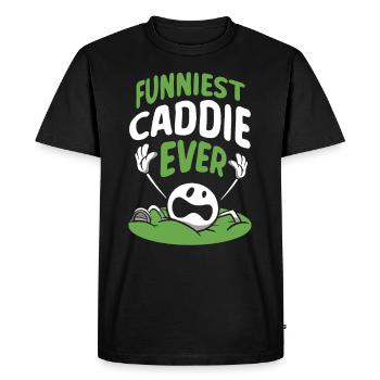 Le caddie le plus drôle de tous les temps Golf Golfing Golf - T-shirt Premium bio Homme - noir - Devant - Nico (187cm)