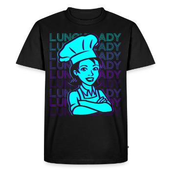 Déjeuner Lady Retro - T-shirt Premium bio Homme - noir - Devant - Nico (187cm)