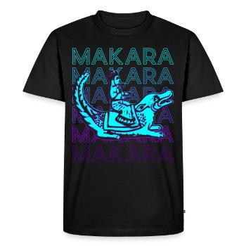 Makara Mythologie hindoue Ancienne rétro hindoue - T-shirt Premium bio Homme - noir - Devant - Nico (187cm)