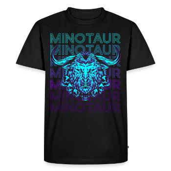 Minotaure Mythologie grecque Re - T-shirt Premium bio Homme - noir - Devant - Nico (187cm)
