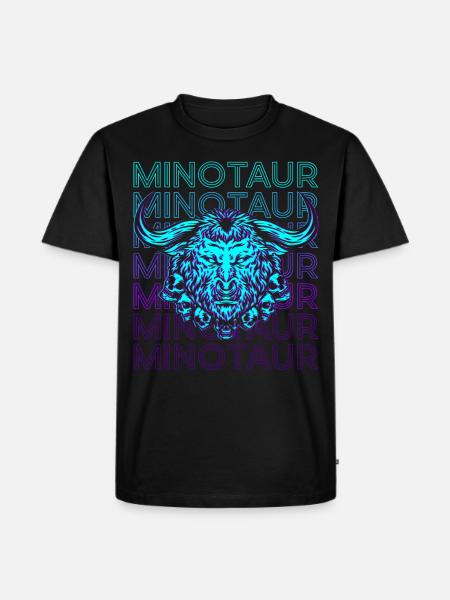 Minotaur Greek Mythology Ancient Greek Re - Men's Premium Organic T-Shirt - black