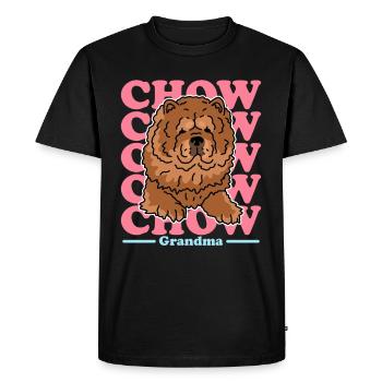 Chow Chow Grandma Dog Owner Cadeau - T-shirt Premium bio Homme - noir - Devant - Nico (187cm)
