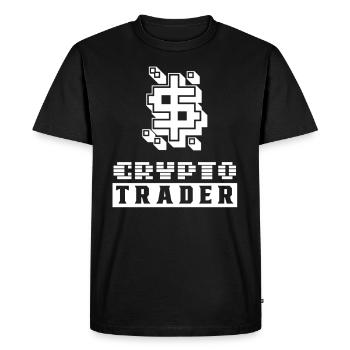 Crypto Traders Trading Trade Crypto Trader - T-shirt Premium bio Homme - noir - Devant - Nico (187cm)