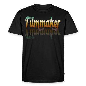 Cinéaste Réalisateur Producteur Cinéaste - T-shirt Premium bio Homme - noir - Devant - Nico (187cm)