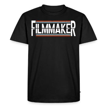 Cinéaste Réalisateur Producteur Cinéaste - T-shirt Premium bio Homme - noir - Devant - Nico (187cm)