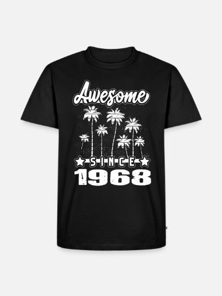 Awesome Since 1968 - Men's Premium Organic T-Shirt - black