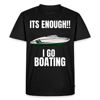 Régate de bateaux . Yacht à moteur à moteur. Yacht à voile - T-shirt Premium bio Homme - noir - Devant - Nico (187cm)