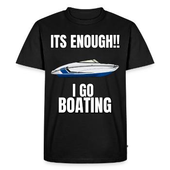 Régate de bateaux . Yacht à moteur à moteur. Yacht à voile - T-shirt Premium bio Homme - noir - Devant - Nico (187cm)