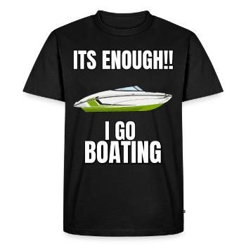 Régate de bateaux . Yacht à moteur à moteur. Yacht à voile - T-shirt Premium bio Homme - noir - Devant - Nico (187cm)
