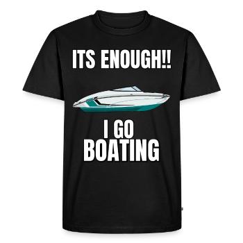 Régate de bateaux . Yacht à moteur à moteur. Yacht à voile - T-shirt Premium bio Homme - noir - Devant - Nico (187cm)