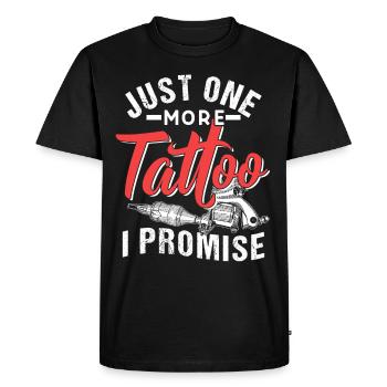 Seul un tatoueur promis artiste - T-shirt Premium bio Homme - noir - Devant - Nico (187cm)