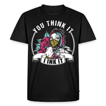 Tattoo Artist Tattoo Tattoo Studio Tattoo - Men's Premium Organic T-Shirt - black - Front - Nico (187cm)