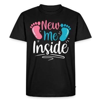 Le nouveau Moi à l’intérieur doux bébé à l’intérieur enceinte - T-shirt Premium bio Homme - noir - Devant - Nico (187cm)