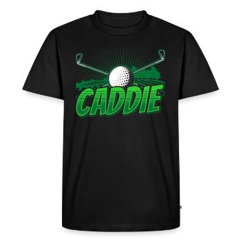 Caddie Profession Golfeur Golfeur Golf - T-shirt Premium bio Homme - noir - Devant - Nico (187cm)