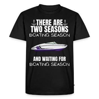Régate de bateaux . Yacht à moteur à moteur. Yacht à voile - T-shirt Premium bio Homme - noir - Devant - Nico (187cm)