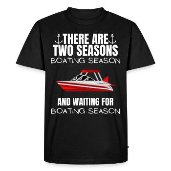 Régate de bateaux . Yacht à moteur à moteur. Yacht à voile - T-shirt Premium bio Homme - noir - Devant - Nico (187cm)