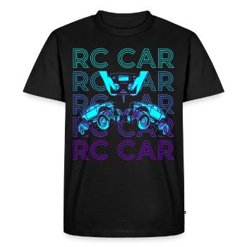 RC Voiture Rétro - T-shirt Premium bio Homme - noir - Devant - Nico (187cm)