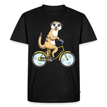 Suricates Cyclisme Surikat Vélo Vélo - T-shirt Premium bio Homme - noir - Devant - Nico (187cm)