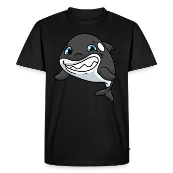 Épaulard Orque Épaulard Dauphin - T-shirt Premium bio Homme - noir - Devant - Nico (187cm)