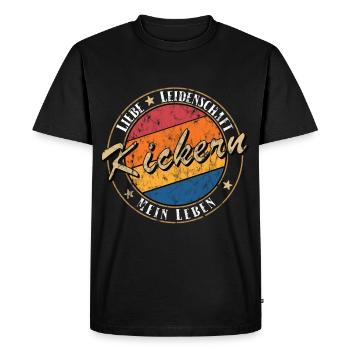 Foosball Table Table Retro Tshirt - Men's Premium Organic T-Shirt - black - Front - Nico (187cm)