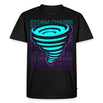 Storm Chaser Storm Chasing Storm Hunter Rétro - T-shirt Premium bio Homme - noir - Devant - Nico (187cm)