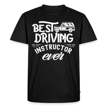 Meilleur instructeur de conduite de tous les temps École de conduite professionnelle - T-shirt Premium bio Homme - noir - Devant - Nico (187cm)