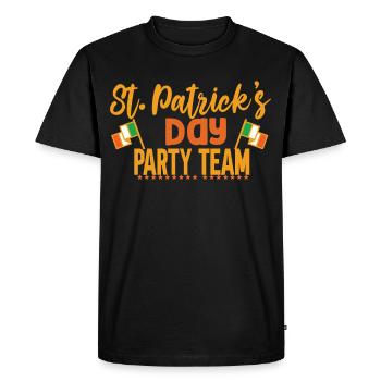 St Patrick's Day Party Team Ireland Irish Irish - Men's Premium Organic T-Shirt - black - Front - Nico (187cm)