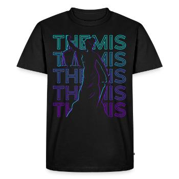 Thémise Déesse de la Justice Dame Justice - T-shirt Premium bio Homme - noir - Devant - Nico (187cm)