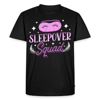 Overnight Squad Team Sweet Party Overnight Stay - Men's Premium Organic T-Shirt - black - Front - Nico (187cm)
