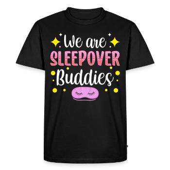We are overnight friends overnight party - Men's Premium Organic T-Shirt - black - Front - Nico (187cm)