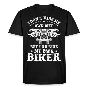 Je ne conduis pas mon propre vélo, mais je fais mon propre vélo - T-shirt Premium bio Homme - noir - Devant - Nico (187cm)