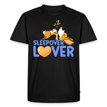 Amoureux de la nuit Nuitée - T-shirt Premium bio Homme - noir - Devant - Nico (187cm)