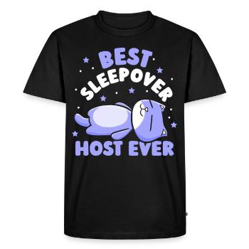 Meilleur hôte de nuit jamais party - T-shirt Premium bio Homme - noir - Devant - Nico (187cm)