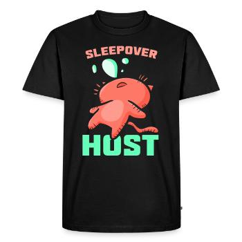 Hôte d’une nuit Nuitée Nuitée - T-shirt Premium bio Homme - noir - Devant - Nico (187cm)