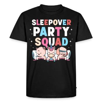 Sleepover Party Troupe Overnight Stay - Men's Premium Organic T-Shirt - black - Front - Nico (187cm)