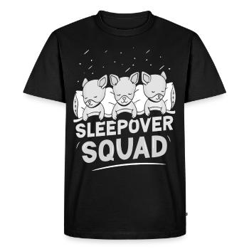 Nuitée - T-shirt Premium bio Homme - noir - Devant - Nico (187cm)