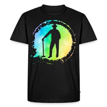 Croquet Rétro - T-shirt Premium bio Homme - noir - Devant - Nico (187cm)