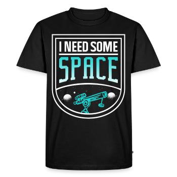 I need some space telescope universe - Men's Premium Organic T-Shirt - black - Front - Nico (187cm)
