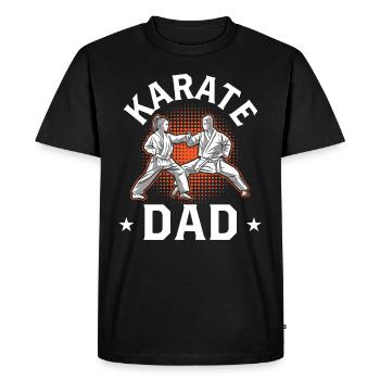 Karate Father Martial Arts Martial Arts Fighter - Men's Premium Organic T-Shirt - black - Front - Nico (187cm)