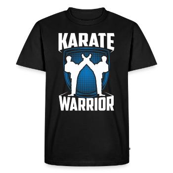 Karate Warrior Martial Arts Fighter Martial Arts - Men's Premium Organic T-Shirt - black - Front - Nico (187cm)