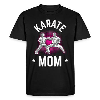 Karate Mother Martial Arts Martial Arts Fighter - Men's Premium Organic T-Shirt - black - Front - Nico (187cm)