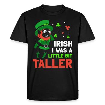 I Wish I Was A Little Bit Bigger - Men's Premium Organic T-Shirt - black - Front - Nico (187cm)