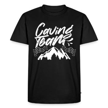 Équipe de spéléologie Cave Randonnée Grotte Spéléologie - T-shirt Premium bio Homme - noir - Devant - Nico (187cm)