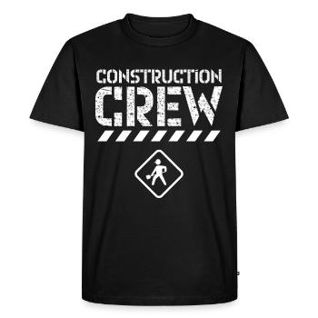 Équipe de construction Travailleur de la construction Travail d’équipe Équipe de chantier de construction - T-shirt Premium bio Homme - noir - Devant - Nico (187cm)