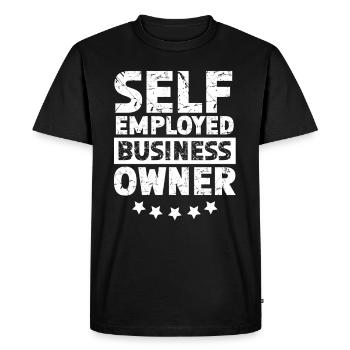 Propriétaire d’entreprise indépendant Travailleur autonome - T-shirt Premium bio Homme - noir - Devant - Nico (187cm)