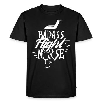 Tough Flight Nurse Profession Flight Nurse - T-shirt Premium bio Homme - noir - Devant - Nico (187cm)