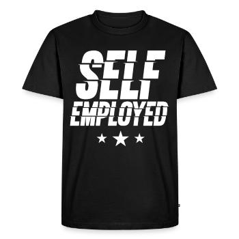 Self-employed freelancer freelancer - Men's Premium Organic T-Shirt - black - Front - Nico (187cm)