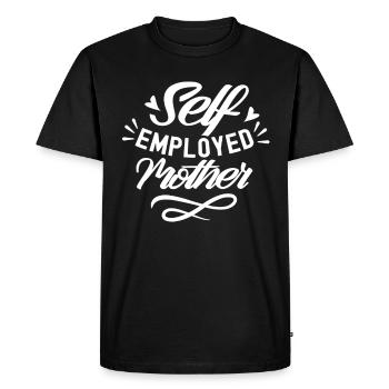 Self-employed mother Self-employed freelancer - Men's Premium Organic T-Shirt - black - Front - Nico (187cm)